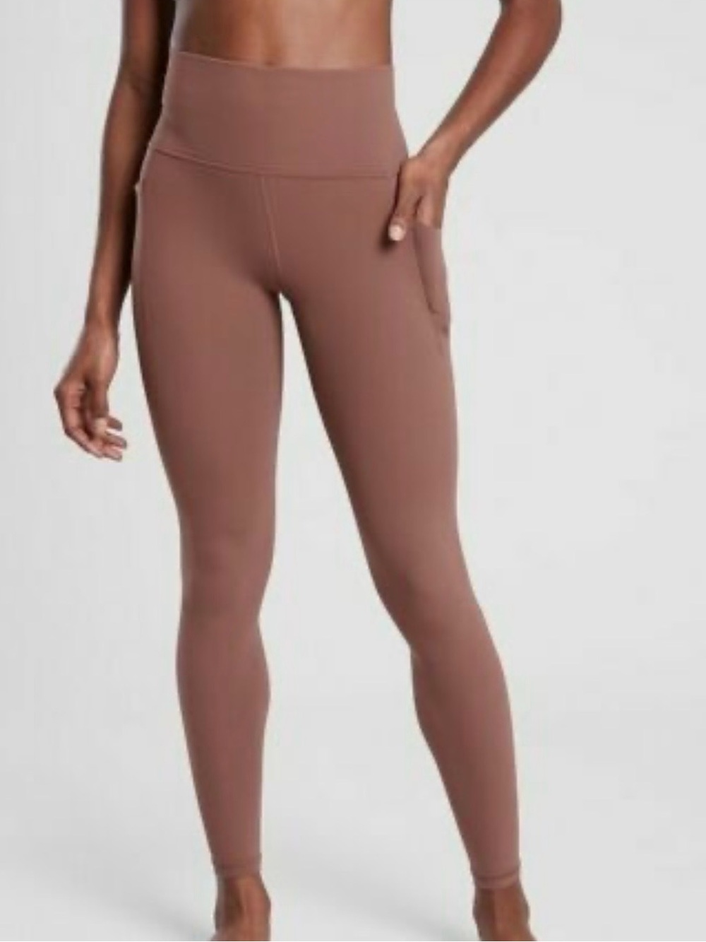 Athleta Salutation Stash Pocket leggings in Hearth Rose